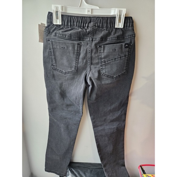 Boys ART Class Black Super Skinny Jogger Pants Size 7 Adjustable Waist - Picture 3 of 3